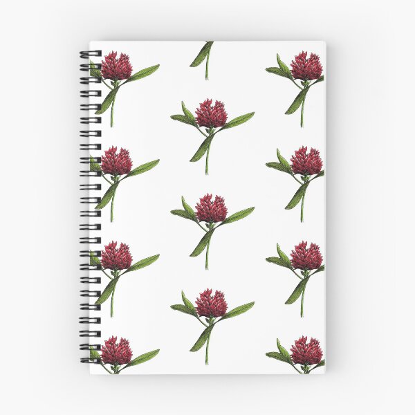 Item preview, Red clover (blue backgrounds) designed and sold by Djoui.
