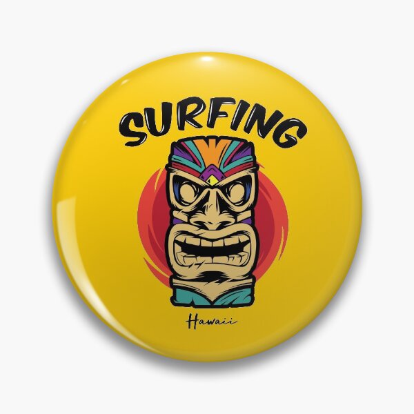 Aperçu de l'œuvre Surf Hawaï tiki créée et vendue par bodylanguage.