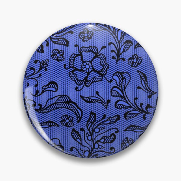 Artikelvorschau, Schwarze Spitze auf blauem Hintergrund entworfen und verkauft von AtarangiDesigns.