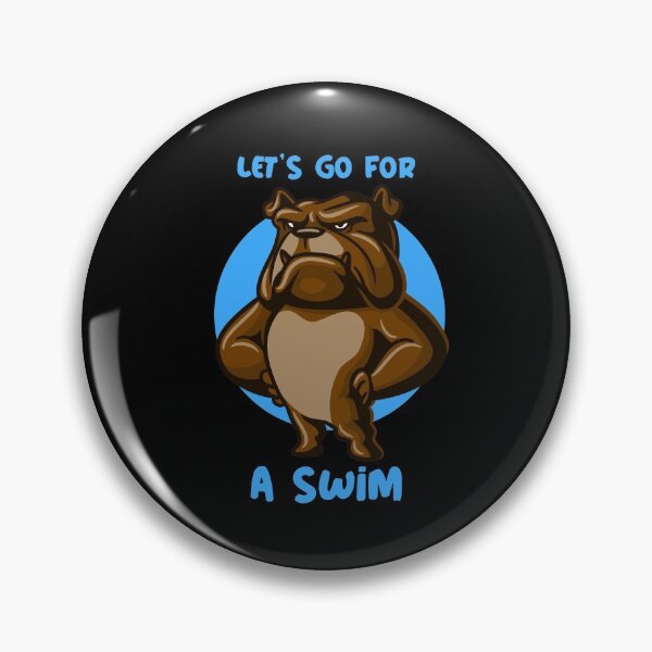 Item preview, Let's go for a Swim (dog!?) designed and sold by Zwembad Vergelijker.
