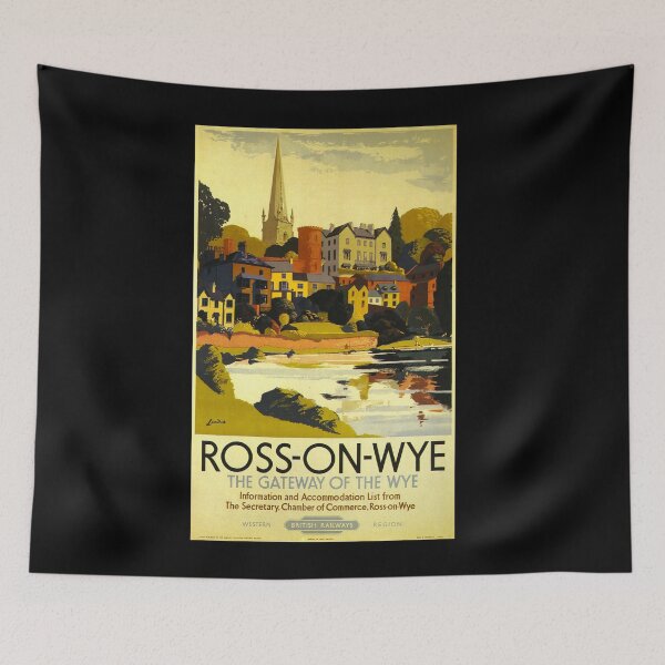 Item preview, Railway Poster Ross on Wye designed and sold by stickart-marek.
