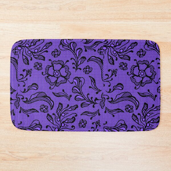 Item preview, Black Lace on Purple Background designed and sold by AtarangiDesigns.