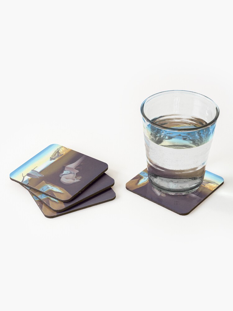 Alternate view of Salvador Dali The Persistence of Memory 1931 Artwork, Wall Art, Prints, Posters, Tshirts, Men, Women, Kids Coasters (Set of 4)