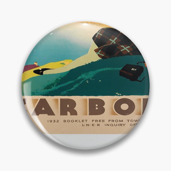 Item preview, Railway Poster Scarborough designed and sold by stickart-marek.