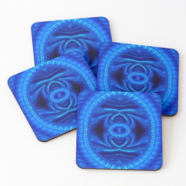 Item preview, İNNER WORKİNGS.  NEON BLUE FLORAL FANTASY designed and sold by mister-john.