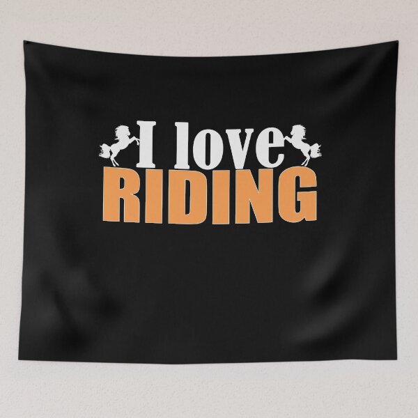 Item preview, I love riding (horse gift idea) designed and sold by Jannis12.