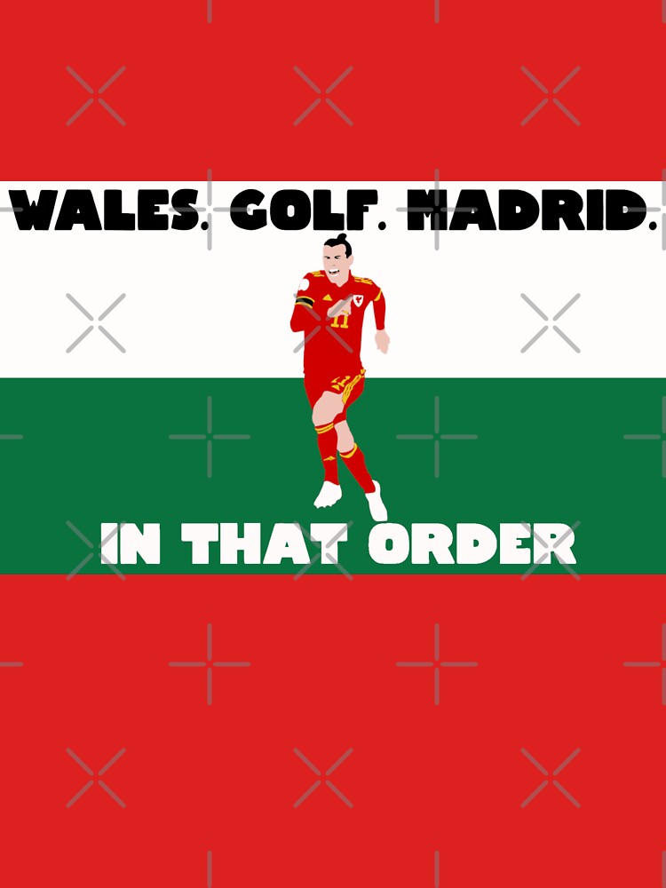 Wales, Golf, Madrid in that Order Bale 11 Sweatshirt - red