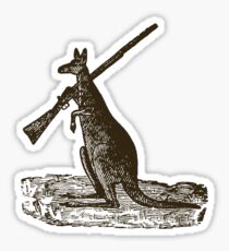 Kangaroo Shotgun Sticker