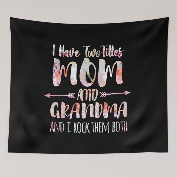 Item preview, I Have Two Titles Mom And Grandma Flower designed and sold by shirti.