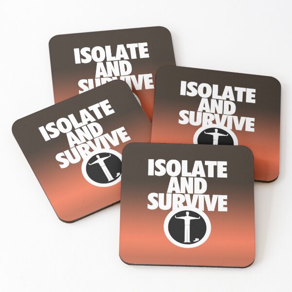 Item preview, Isolate and Survive - practice social distancing designed and sold by NearTheKnuckle.