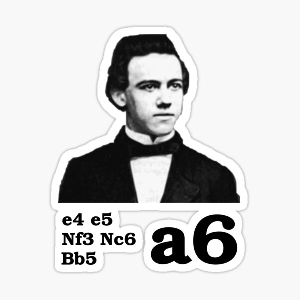 Chess Paul Morphy - Morphy Defence Sticker