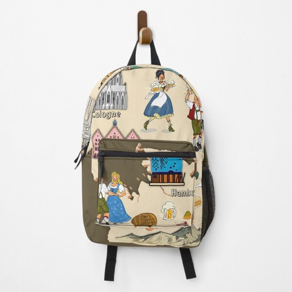 Item preview, Germany Landmark Map, Oktoberfest, famous landmarks on Germany map designed and sold by mashmosh.