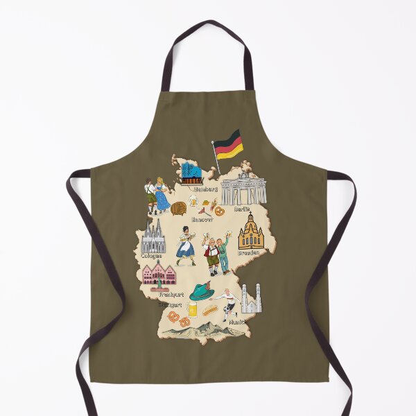 Item preview, Germany Landmark Map, Oktoberfest, famous landmarks on Germany map designed and sold by mashmosh.