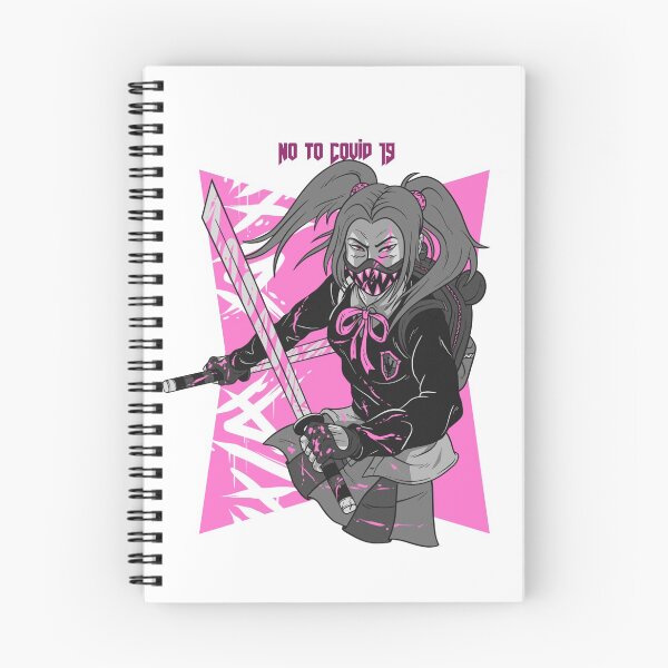 Item preview, No to Covid - Anime in Pink designed and sold by TeeZoneZtore.