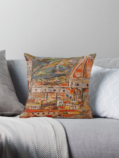 Item preview, City of Florence Landscape designed and sold by davidjewkesart.