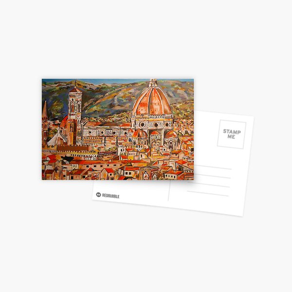 City of Florence Landscape Postcard