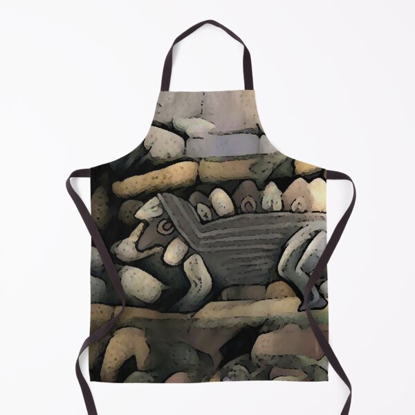Item preview, STONE STYLIZED DINOSAUR IN SEPIA TONES OF YELLOW, BROWN AND GREYS designed and sold by Artistree.