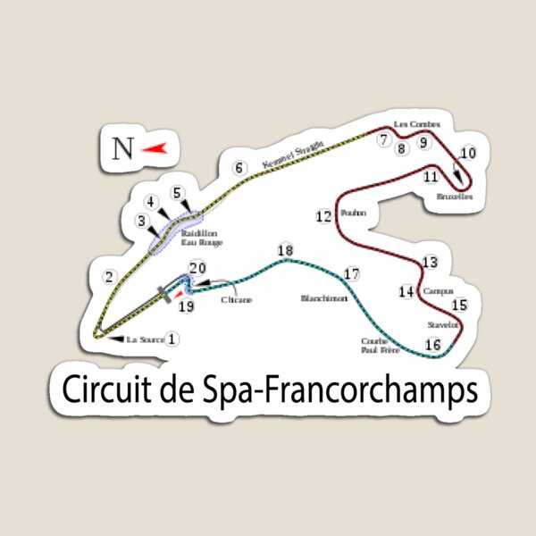 Item preview, Circuito de Spa-Francorchamps designed and sold by abhinay.