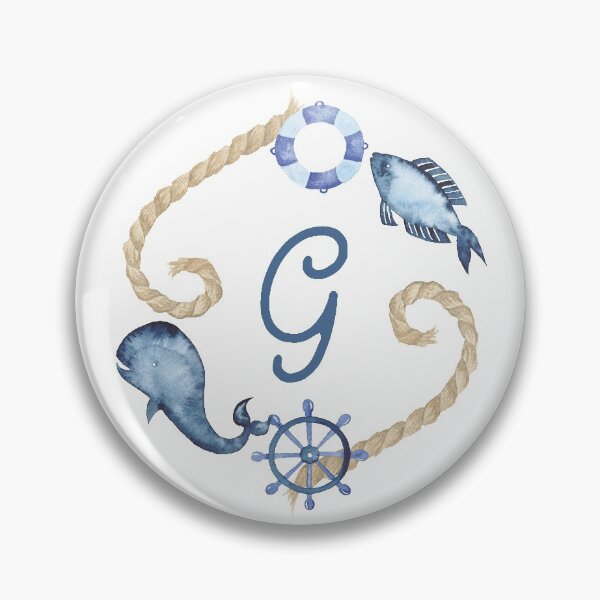 Item preview, Coastal Initial Wreath G designed and sold by limeandcedar.