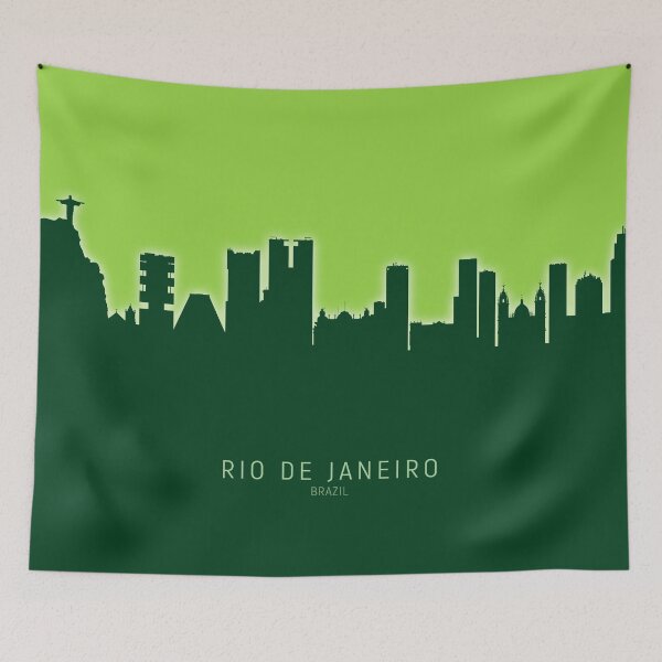 Item preview, Rio de Janeiro Brazil Skyline designed and sold by ArtPrints.