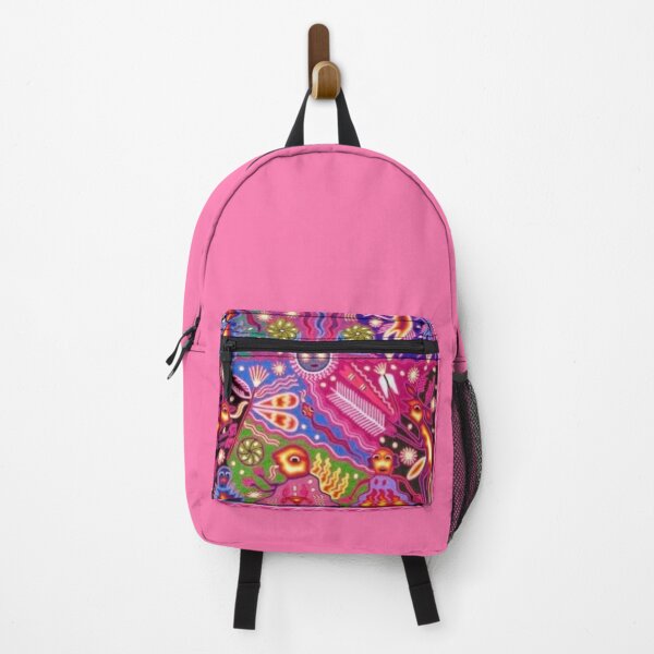 Item preview, Pink Huichol style print designed and sold by Hecho con Acento .