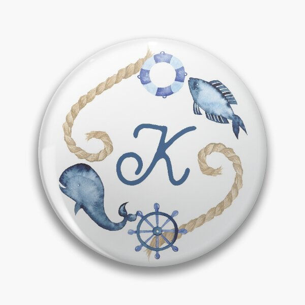 Item preview, Coastal Initial Wreath K designed and sold by limeandcedar.