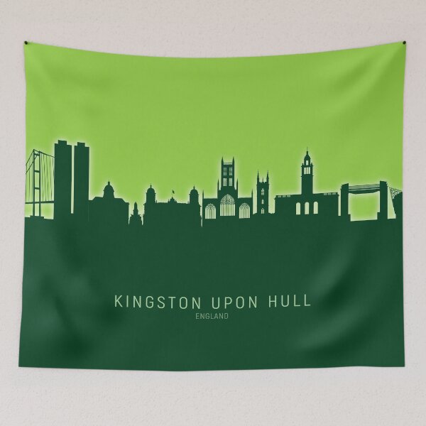 Item preview, Kingston upon Hull England Skyline designed and sold by ArtPrints.