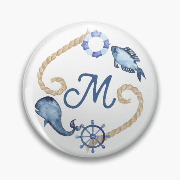 Item preview, Coastal Initial Wreath M designed and sold by limeandcedar.