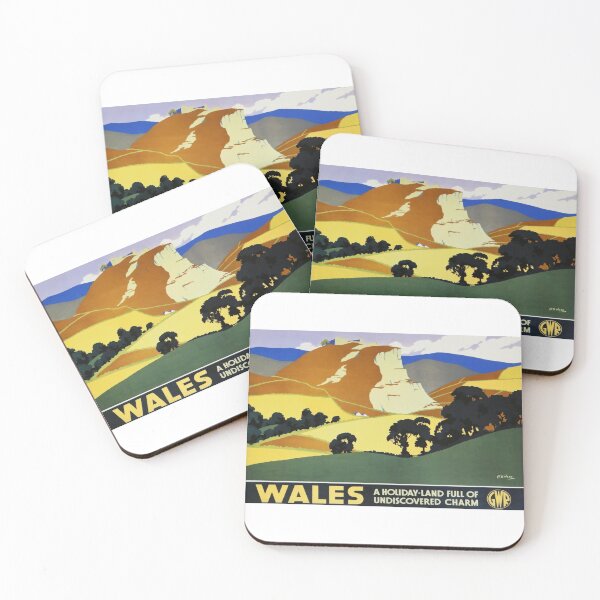 Item preview, cartel ferroviario Wales designed and sold by stickart-marek.