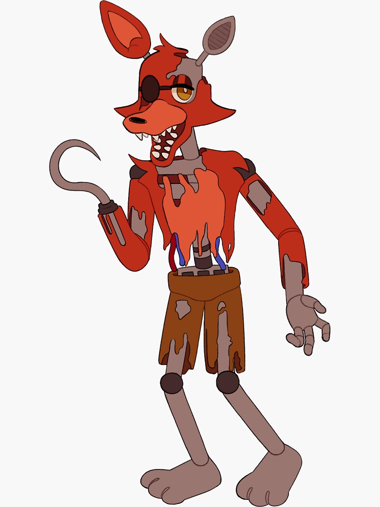 Withered foxy five nights at freddys 2 Sticker for Sale by teraMerchShop