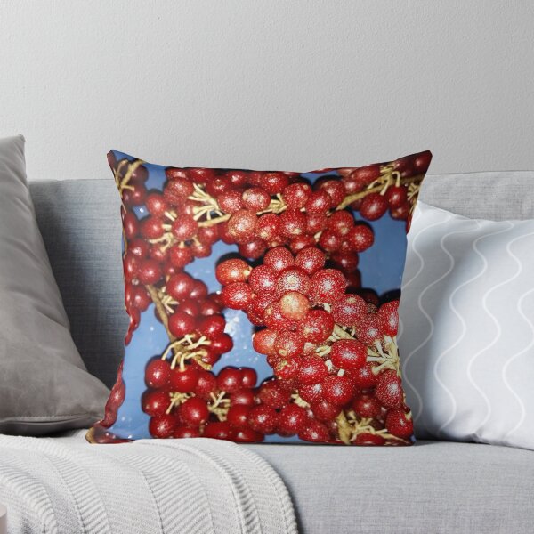 Item preview, Red exotic berries berry repeated food pattern photography art designed and sold by conceptDVS.