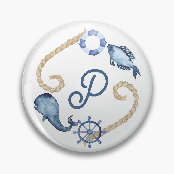 Item preview, Coastal Initial Wreath P designed and sold by limeandcedar.
