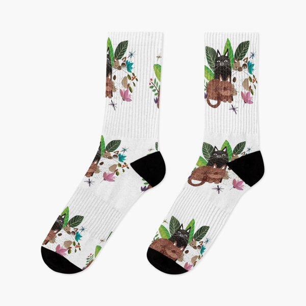 Item preview, Cats Mood - Floral Kittens Illustration designed and sold by Borislav Shekerdzhiyski.