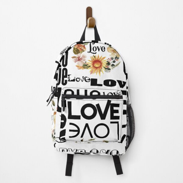 Item preview, BEAUTIFUL WORDSMITH - LOVE TYPOGRAPHY WITH SUNFLOWERS FLORAL WREATHS AND SINGLE FLOWERS designed and sold by Artistree.