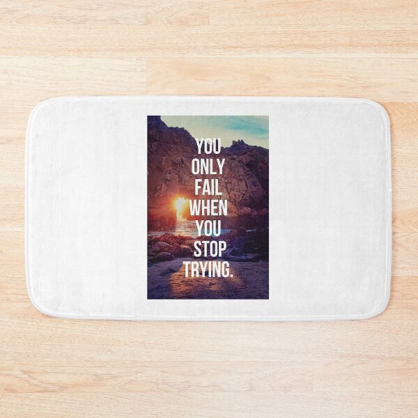 Item preview, Typography You only FAIL when you STOP TRYING designed and sold by Shinobi23.