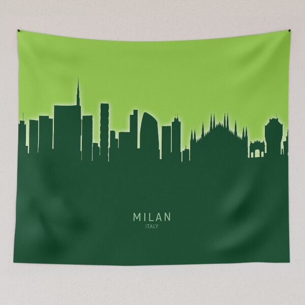 Item preview, Milan Italy Skyline designed and sold by ArtPrints.