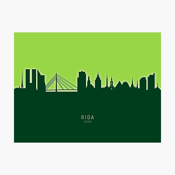 Item preview, Riga Latvia Skyline designed and sold by MICHAEL TOMPSETT.