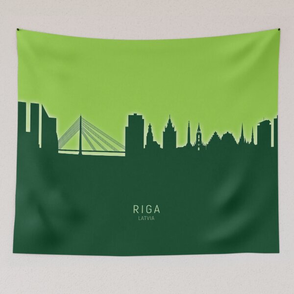 Item preview, Riga Latvia Skyline designed and sold by ArtPrints.