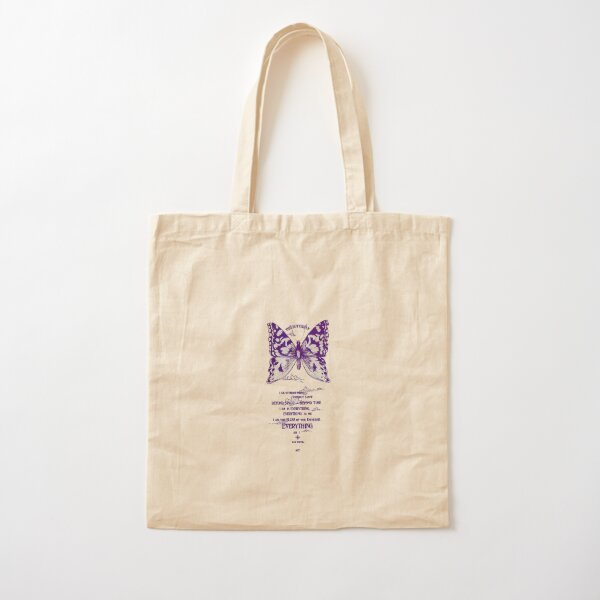 Butterfly drawing Cotton Tote Bag