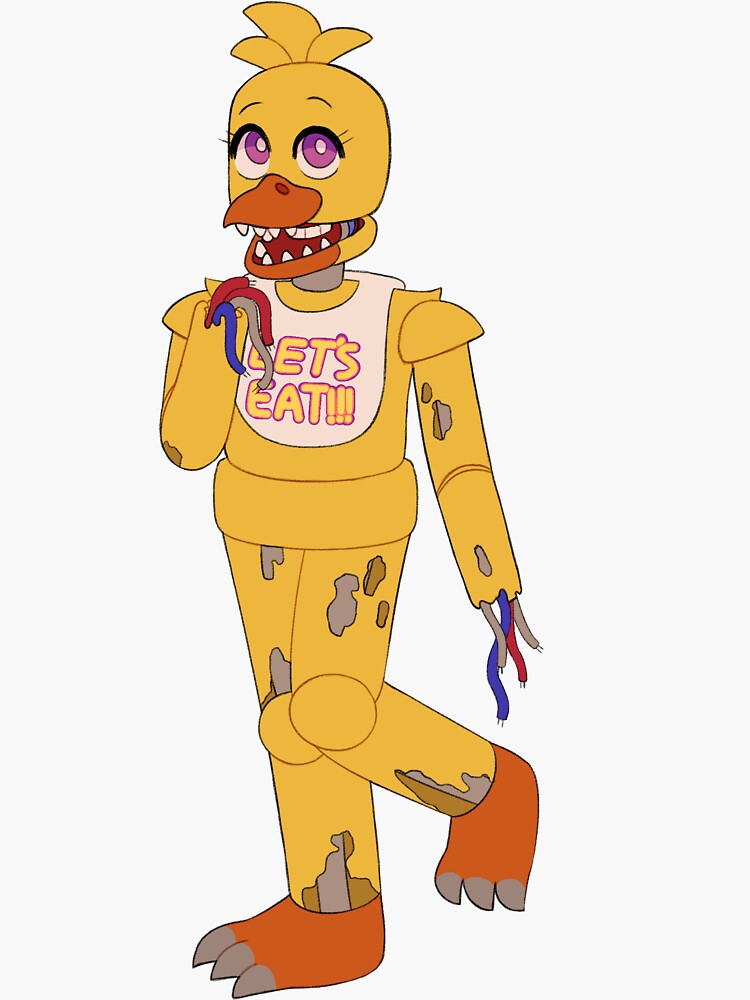 Withered chica artwork | Sticker