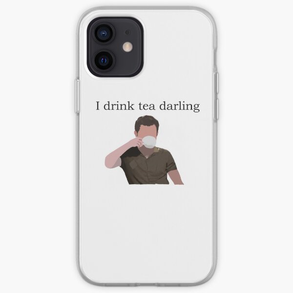 i drink tea darling iPhone Soft Case