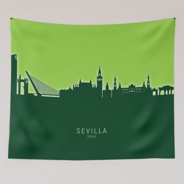 Item preview, Sevilla Spain Skyline designed and sold by ArtPrints.