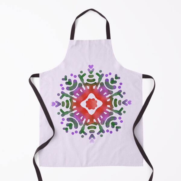 Item preview, Indian Traditional Phulkari Art of Embroidery from Punjab in Digital Watercolors GC-126-03 designed and sold by GraphicCharms.