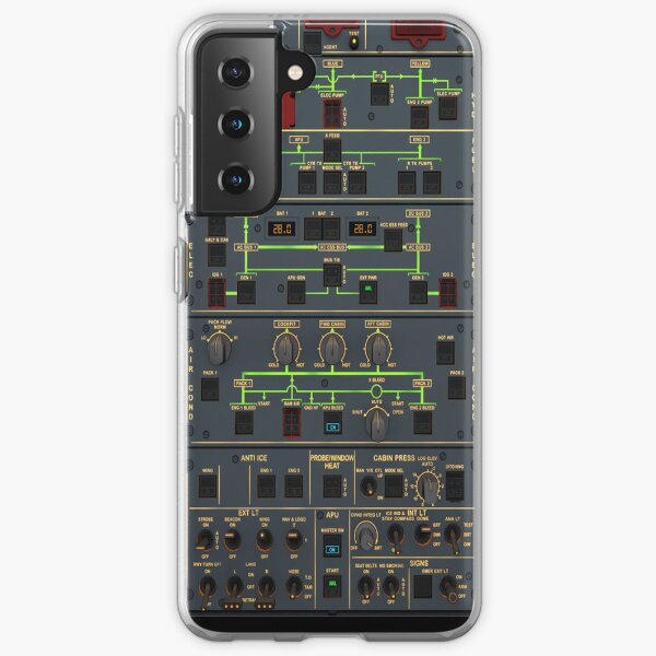 Airbus Overhead Panel Art A320 Neo, A319, A321, A330 Samsung Galaxy Soft Case