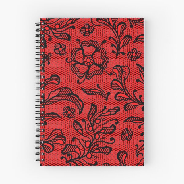 Item preview, Black Lace on Red Background designed and sold by AtarangiDesigns.
