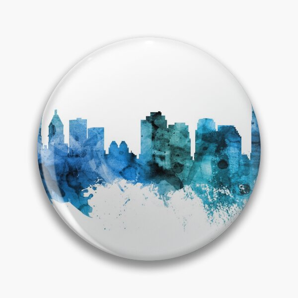 Aperçu de l'œuvre Cincinnati Ohio Skyline créée et vendue par ArtPrints.