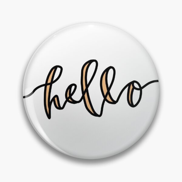 Item preview, Hello Calligraphy Modern Aesthetic Slogan designed and sold by millafrlan.