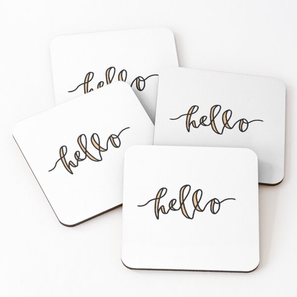 Item preview, Hello Calligraphy Modern Aesthetic Slogan designed and sold by millafrlan.