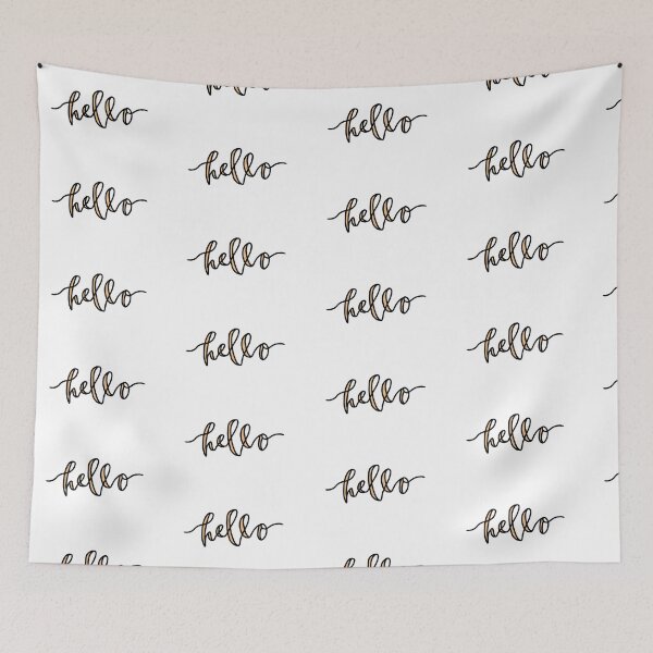 Item preview, Hello Calligraphy Modern Aesthetic Slogan designed and sold by millafrlan.
