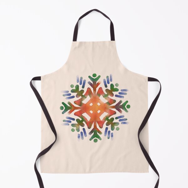 Item preview,  Phulkari Indian Traditional Punjabi Folk Embroidery Art in Digital Watercolors GC-126-01 designed and sold by GraphicCharms.
